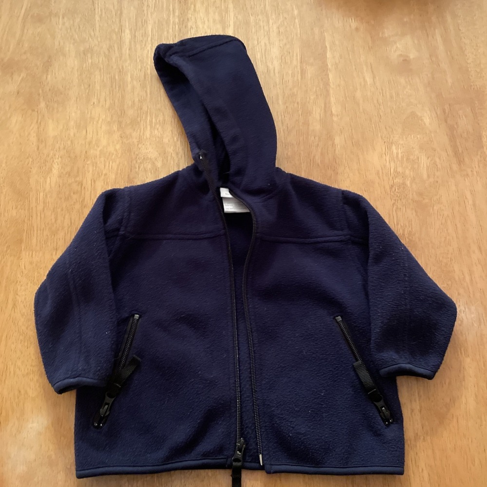 Blue 24 Months Kids Korner Jacket With Zip Pockets With Hood Toddler Zipper